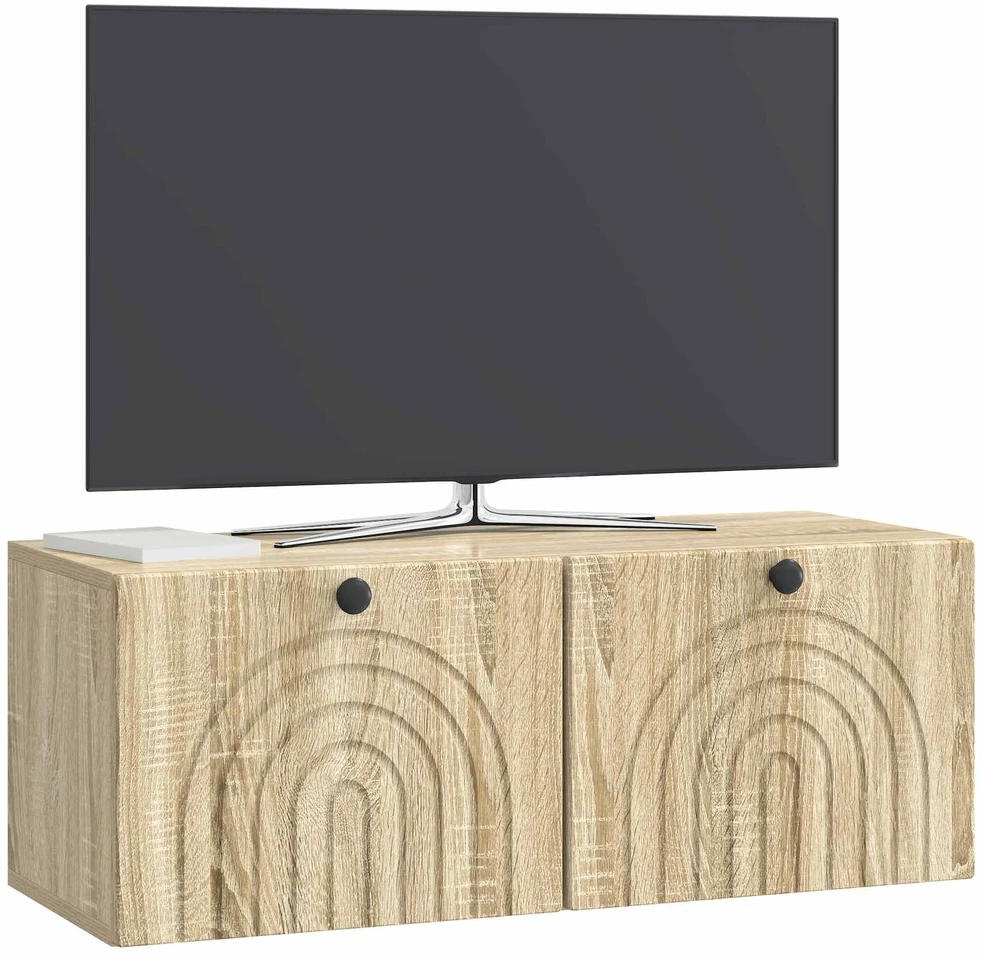 TV staliukas Sieninė TV spintelė Sonoma ąžuolas 78,5 x 31 x 30 cm