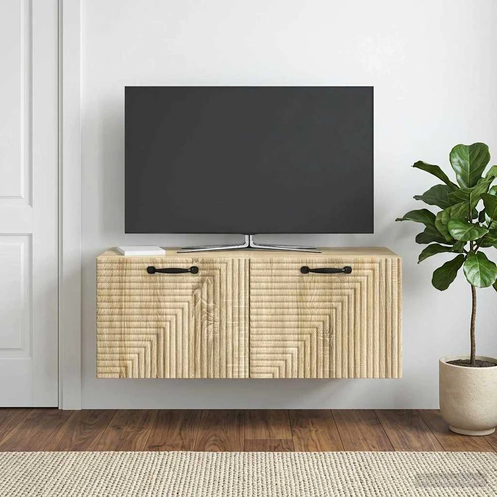 TV staliukas Sieninė TV spintelė Sonoma ąžuolas 78,5 x 31 x 30 cm