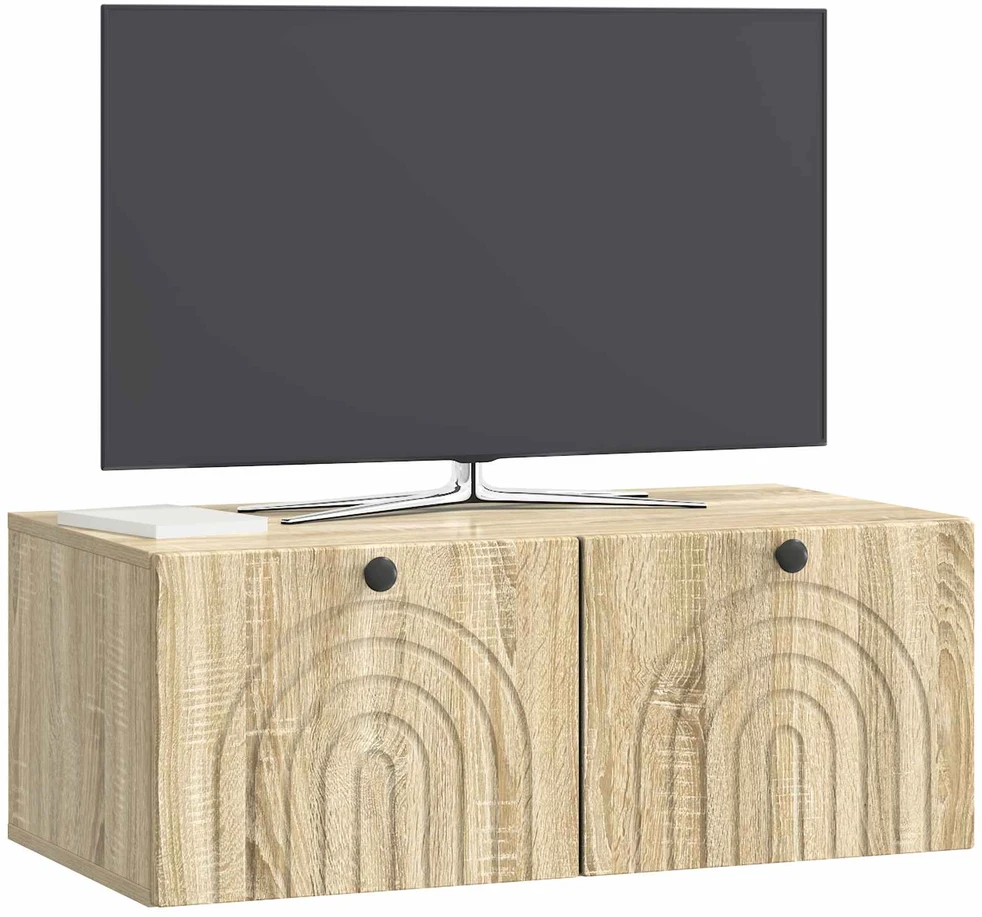 TV staliukas Sieninė TV spintelė Sonoma ąžuolas 78,5 x 41 x 30 cm