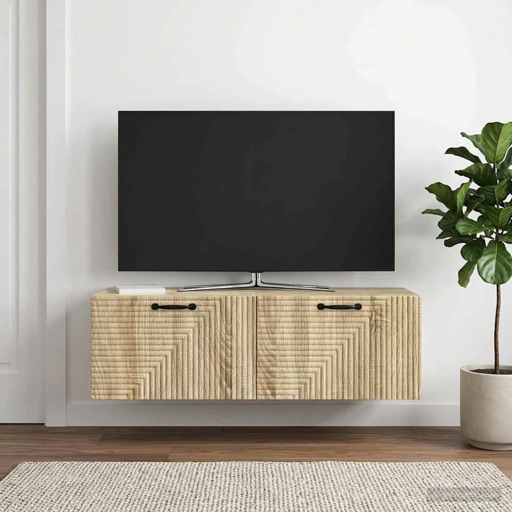TV staliukas Sieninė TV spintelė Sonoma ąžuolas 98 x 41 x 30 cm