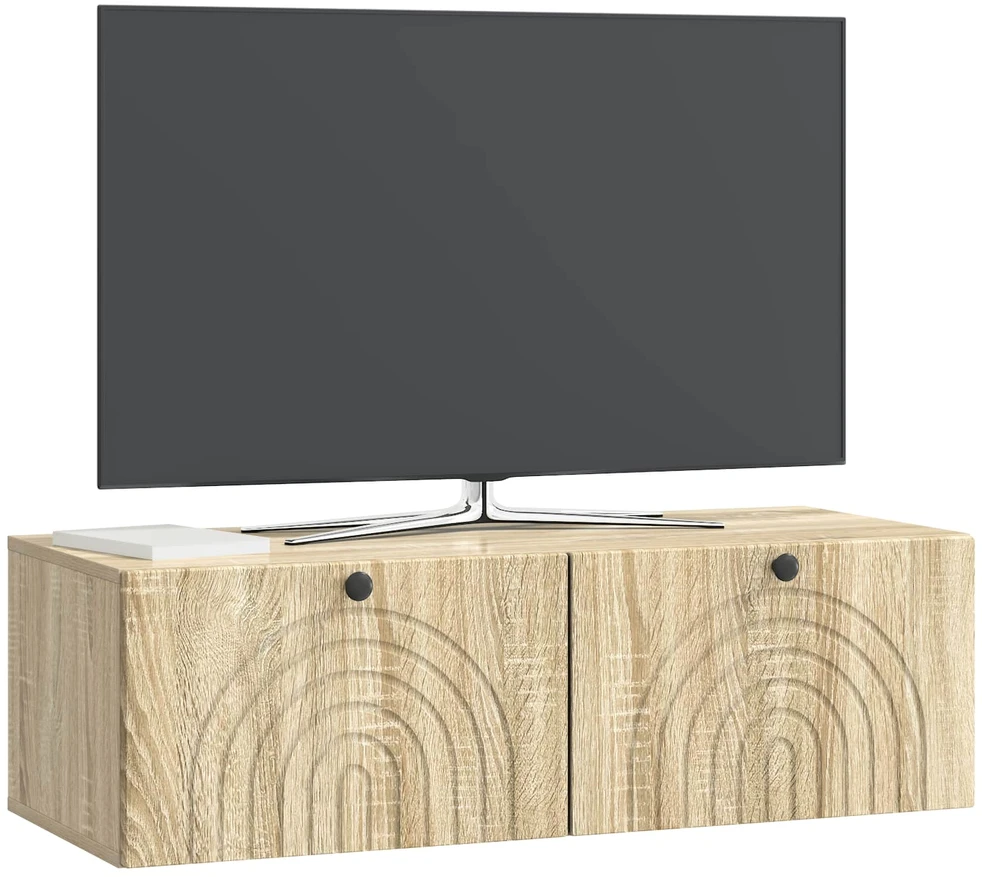 TV staliukas Sieninė TV spintelė Sonoma ąžuolas 98 x 41 x 30 cm