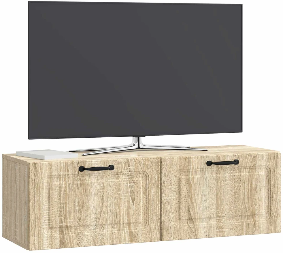 TV staliukas Sieninė TV spintelė Sonoma ąžuolas 98 x 31 x 30 cm