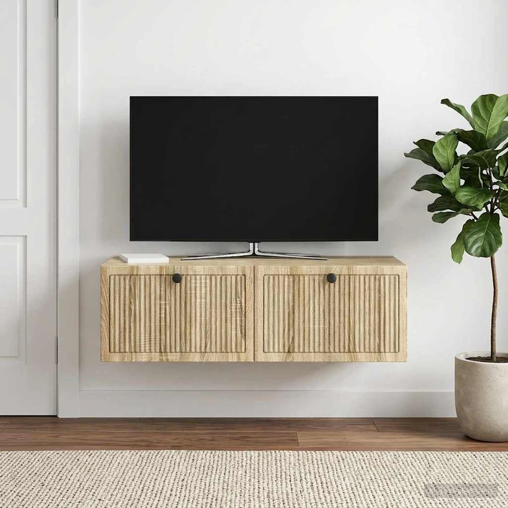 TV staliukas Sieninė TV spintelė Sonoma ąžuolas 98 x 41 x 30 cm