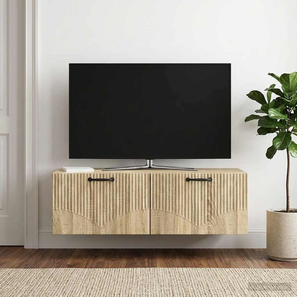 TV staliukas Sieninė TV spintelė Sonoma ąžuolas 98 x 41 x 30 cm