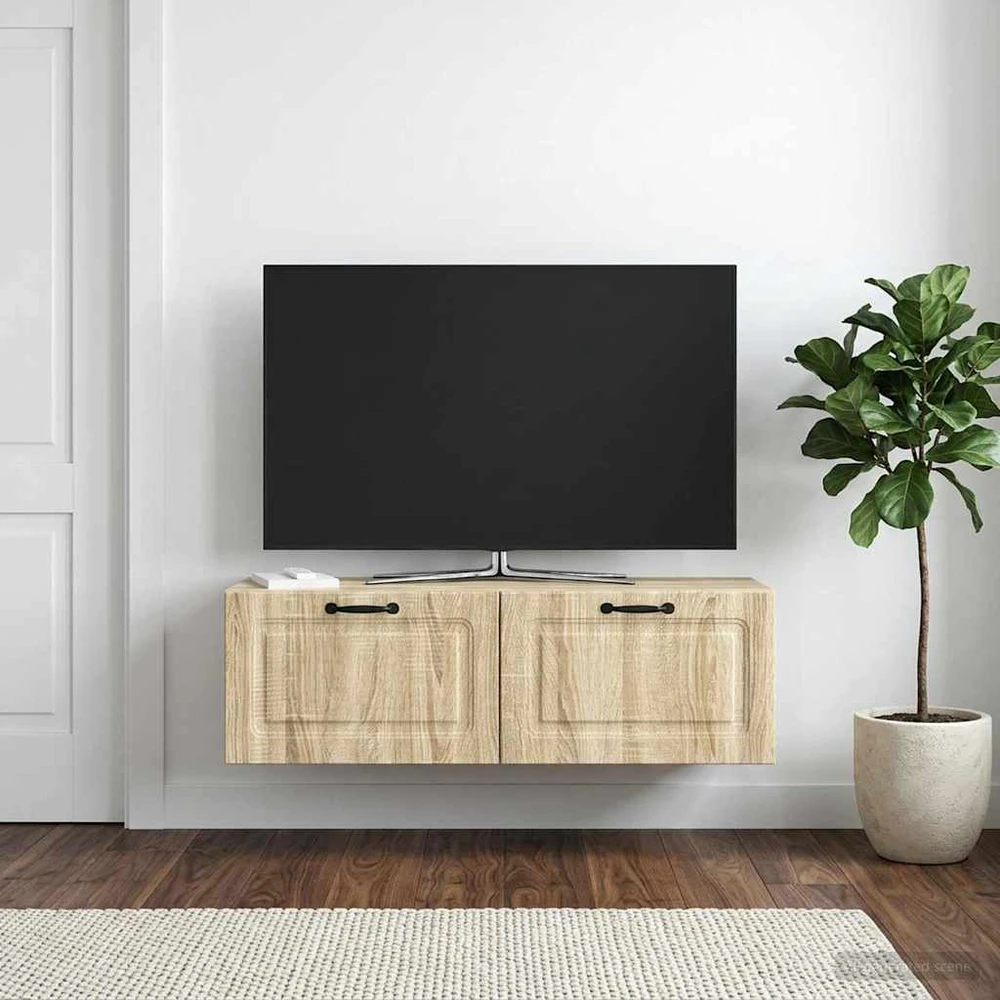 TV staliukas Sieninė TV spintelė Sonoma ąžuolas 98 x 31 x 30 cm