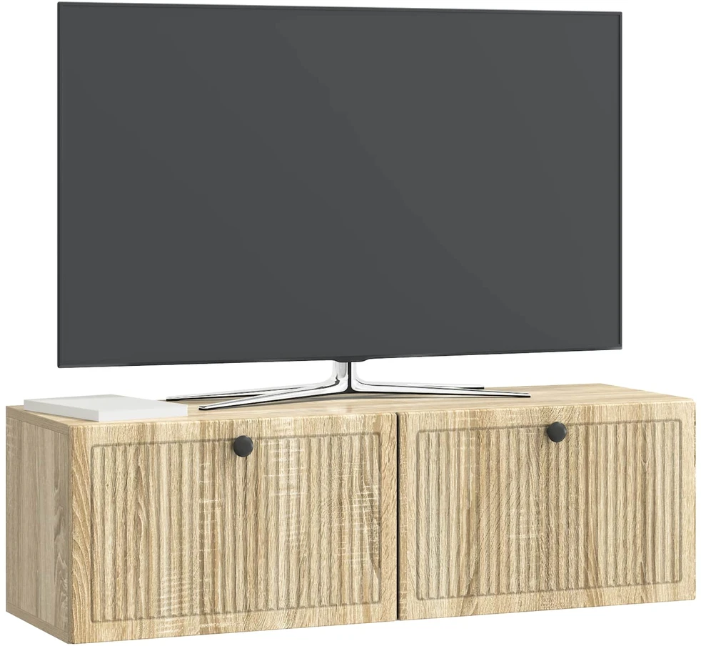 TV staliukas Sieninė TV spintelė Sonoma ąžuolas 98 x 31 x 30 cm