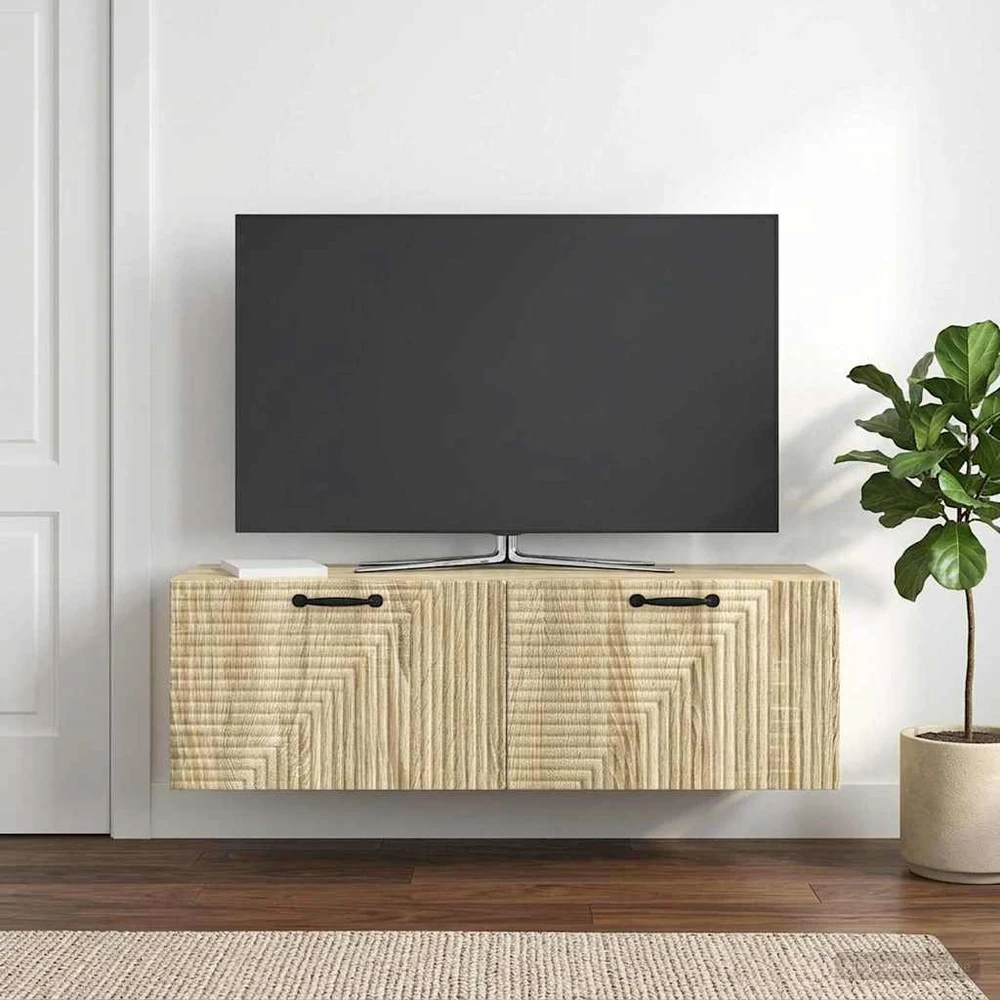TV staliukas Sieninė TV spintelė Sonoma ąžuolas 98 x 31 x 30 cm