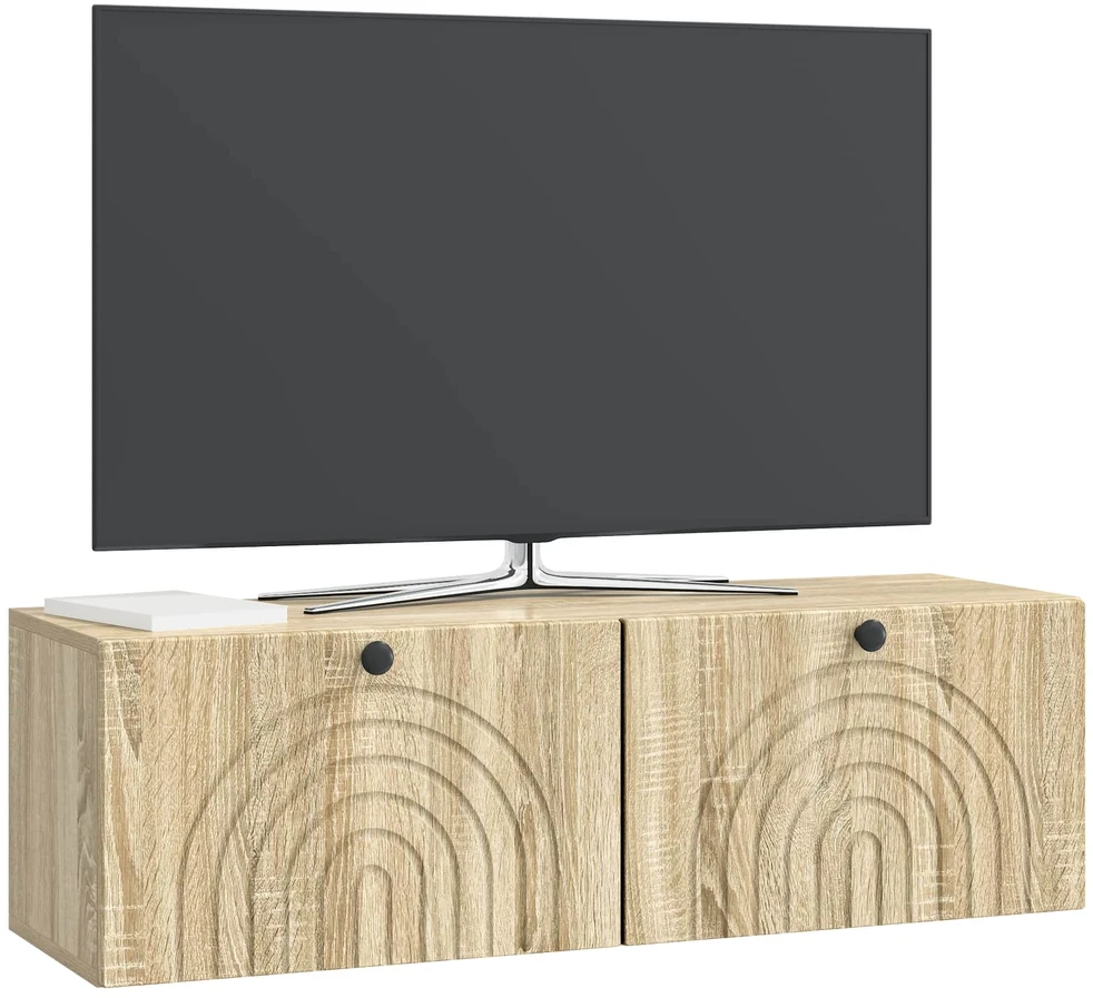 TV staliukas Sieninė TV spintelė Sonoma ąžuolas 98 x 31 x 30 cm