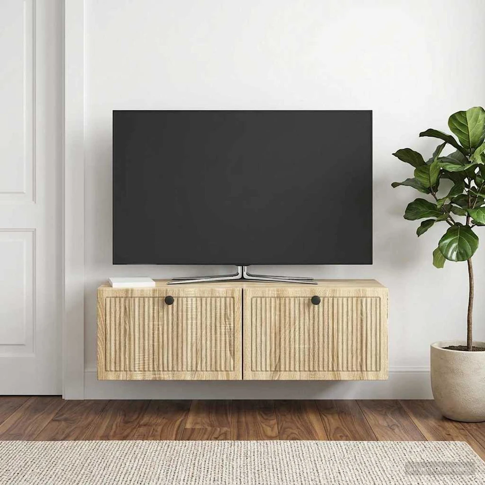 TV staliukas Sieninė TV spintelė Sonoma ąžuolas 98 x 31 x 30 cm