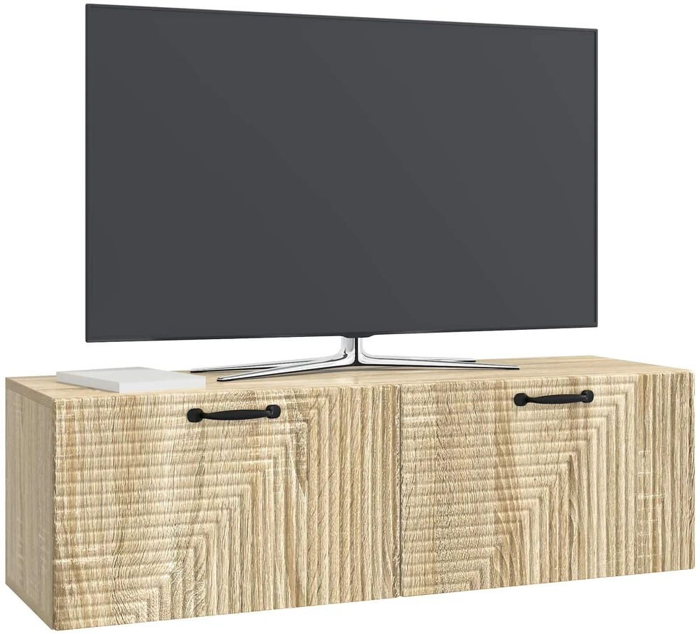 TV staliukas Sieninė TV spintelė Sonoma ąžuolas 98 x 31 x 30 cm