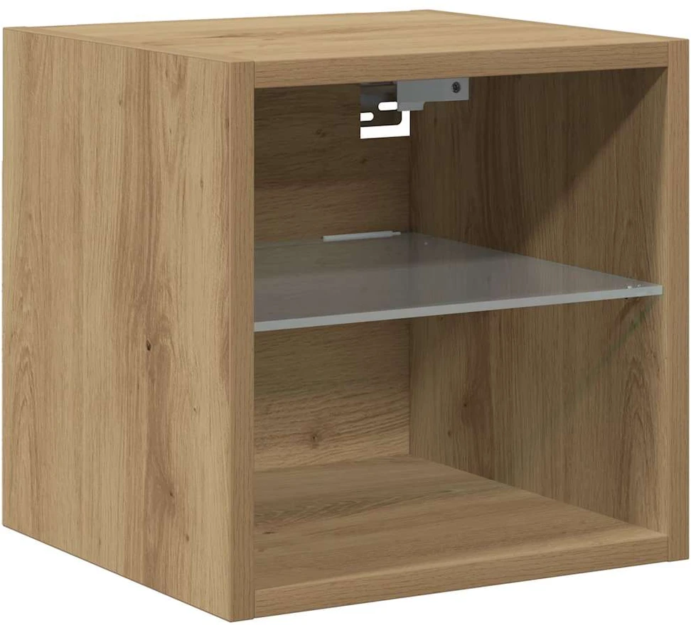 TV staliukas Sieninė TV spintelė su LED lemputėmis, artisano, 30x28,5x30cm