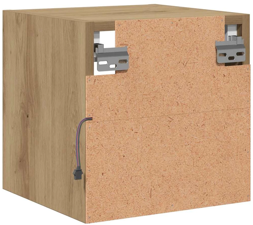 TV staliukas Sieninė TV spintelė su LED lemputėmis, artisano, 30x28,5x30cm