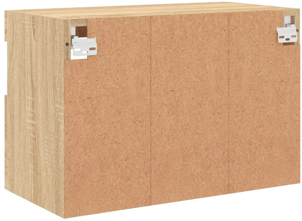 TV staliukas Sieninė TV spintelė su LED lemputėmis, ąžuolo, 60x30x40cm