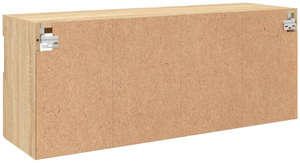 TV staliukas Sieninė TV spintelė su LED lemputėmis, ąžuolo, 100x30x40cm