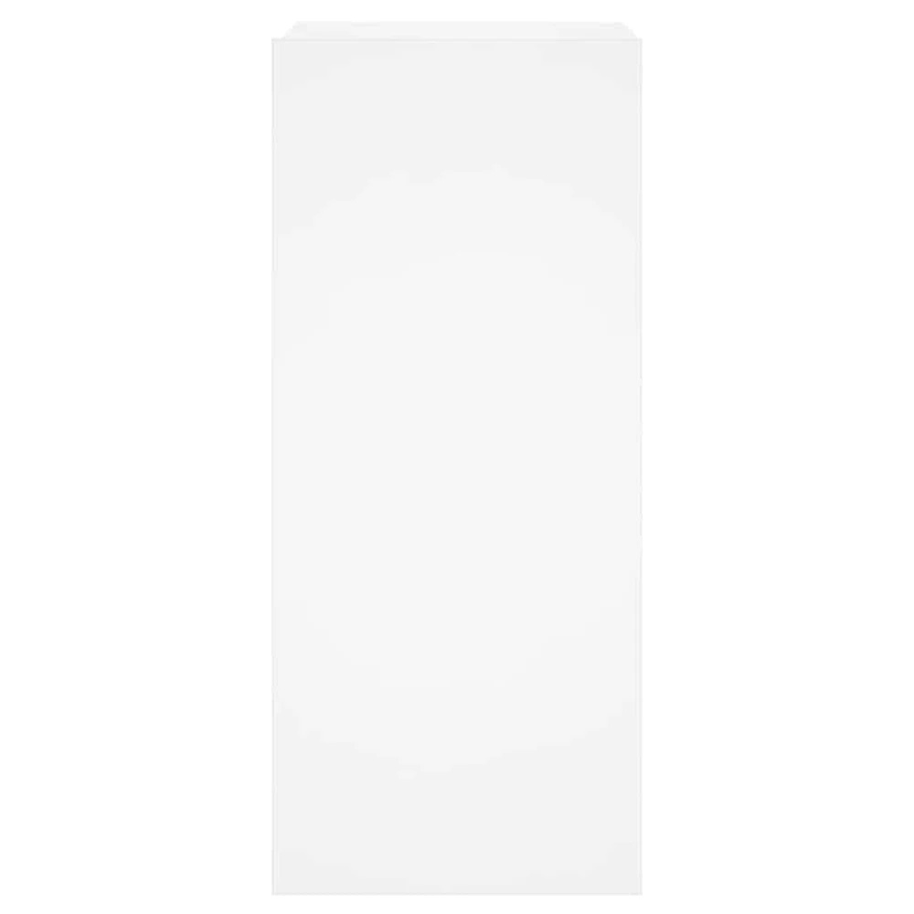 TV staliukas Sieninė TV spintelė su LED lemputėmis, balta, 30,5x35x70cm