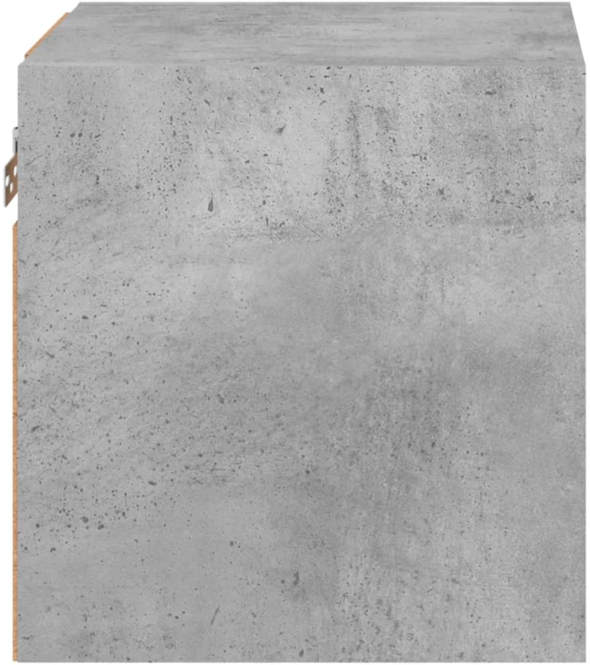 TV staliukas Sieninė TV spintelė su LED lemputėmis, betono, 30x28,5x30cm