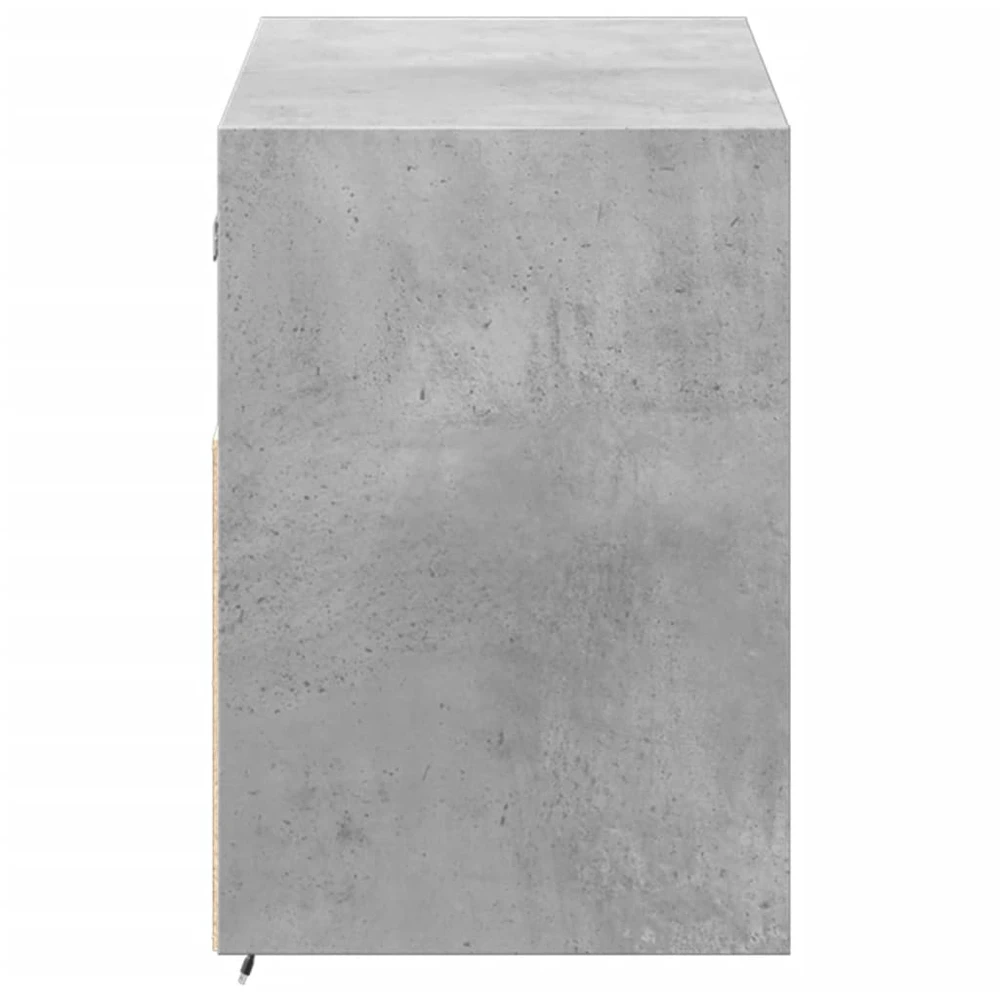 TV staliukas Sieninė TV spintelė su LED lemputėmis, betono, 100x31x45cm