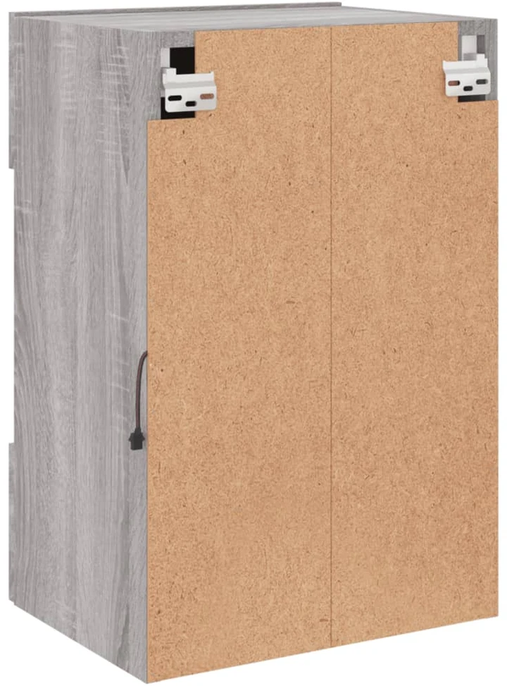 TV staliukas Sieninė TV spintelė su LED lemputėmis, pilka, 40x30x60,5cm