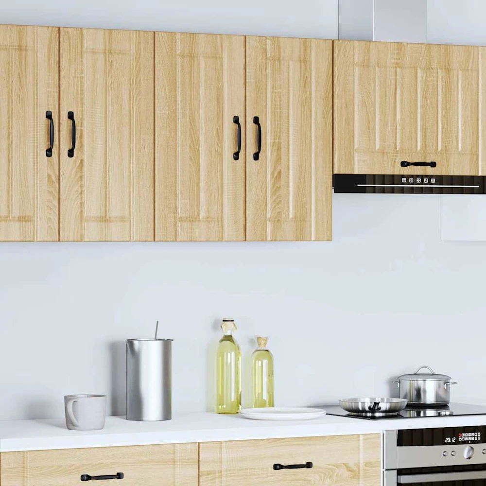 Sieninė virtuvės spinta "Lucca" Sonoma Oak Engineered Wood