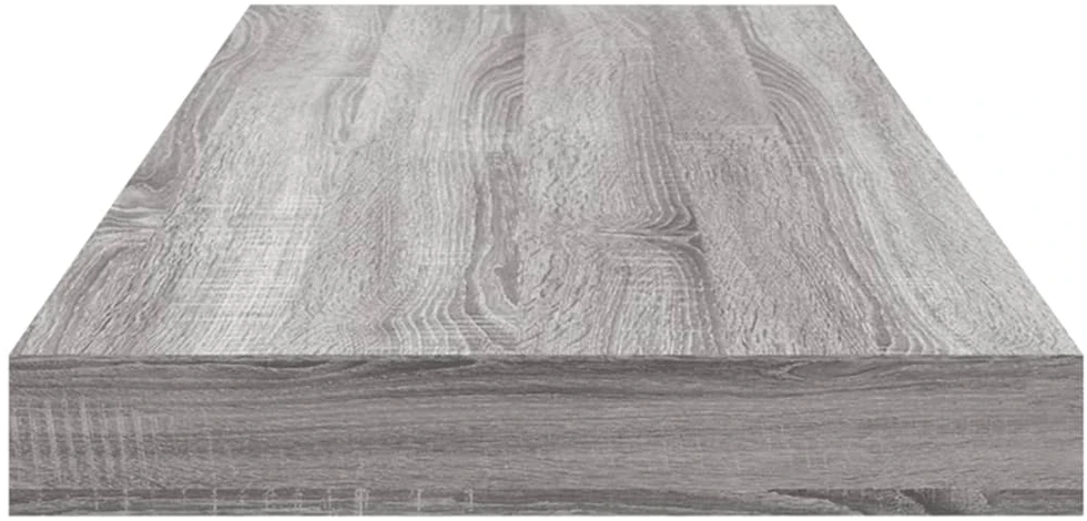 Sieninės lentynos, 4vnt., pilkos ąžuolo, 60x10x1,5cm, mediena