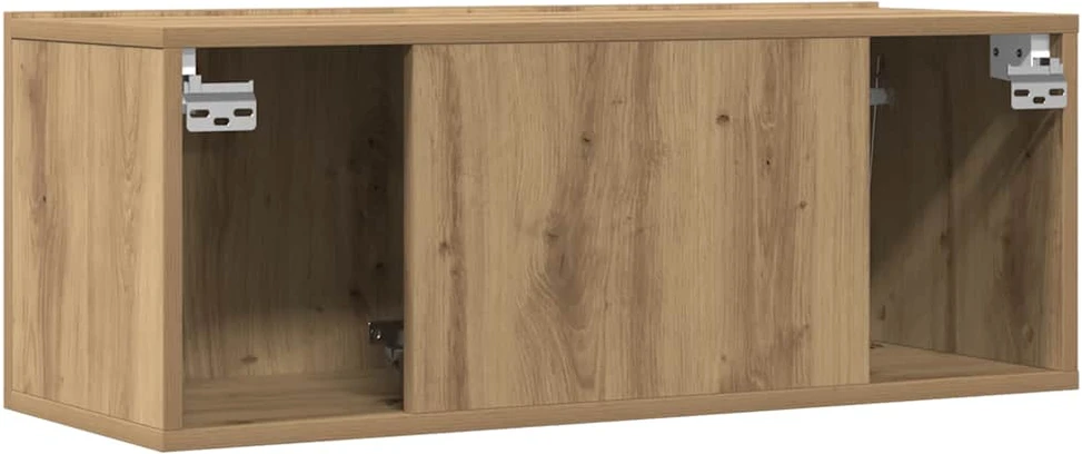 TV staliukas Sieninės TV spintelės, 2vnt., artisano ąžuolo, 80x30x30cm
