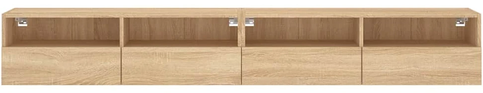 TV staliukas Sieninės TV spintelės, 2vnt., ąžuolo, 100x30x30cm, mediena