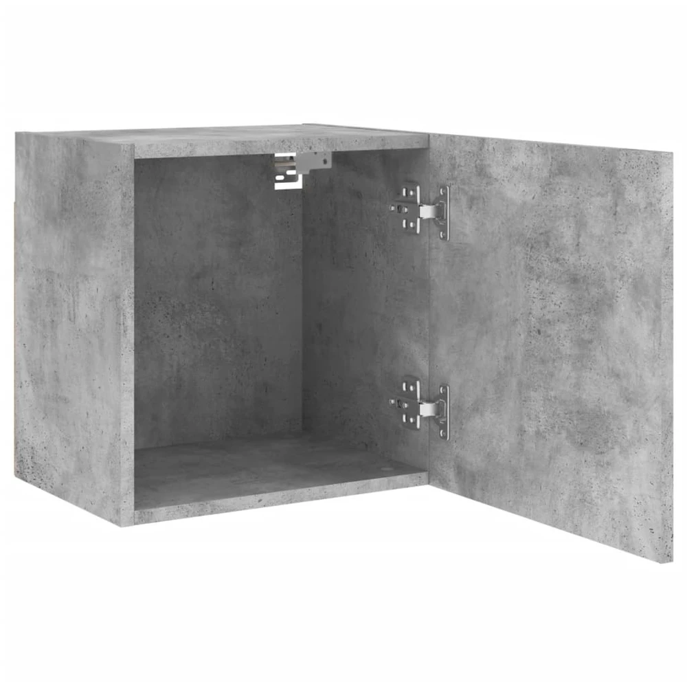TV staliukas Sieninės TV spintelės, 2vnt., betono, 40,5x30x40cm, mediena