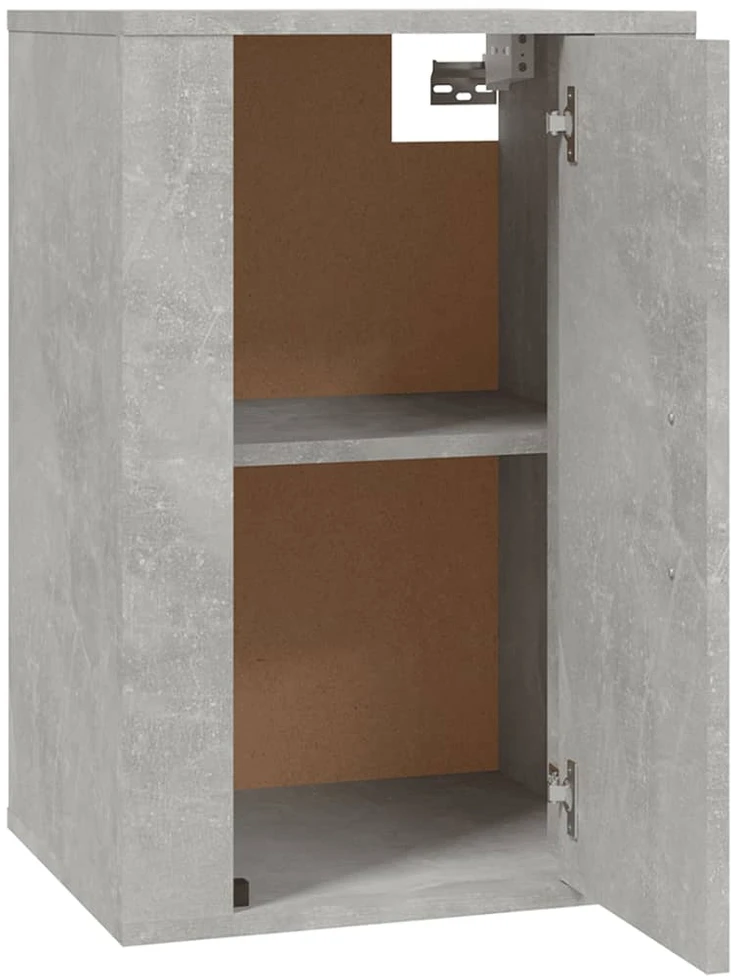 Sieninės TV spintelės, 2vnt., betono pilkos, 40x34,5x60cm