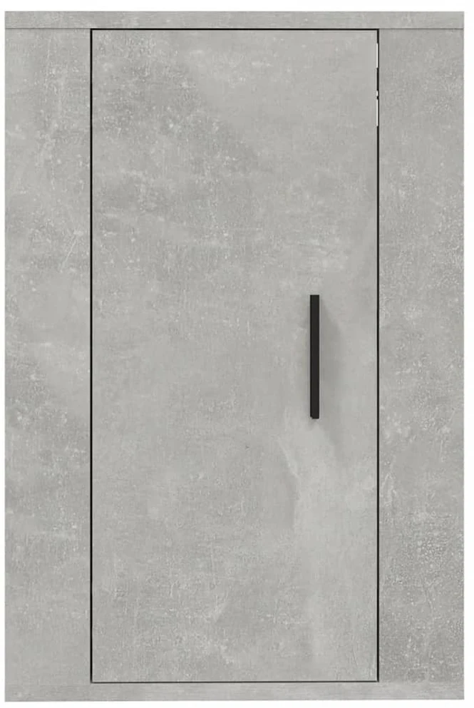 Sieninės TV spintelės, 2vnt., betono pilkos, 40x34,5x60cm