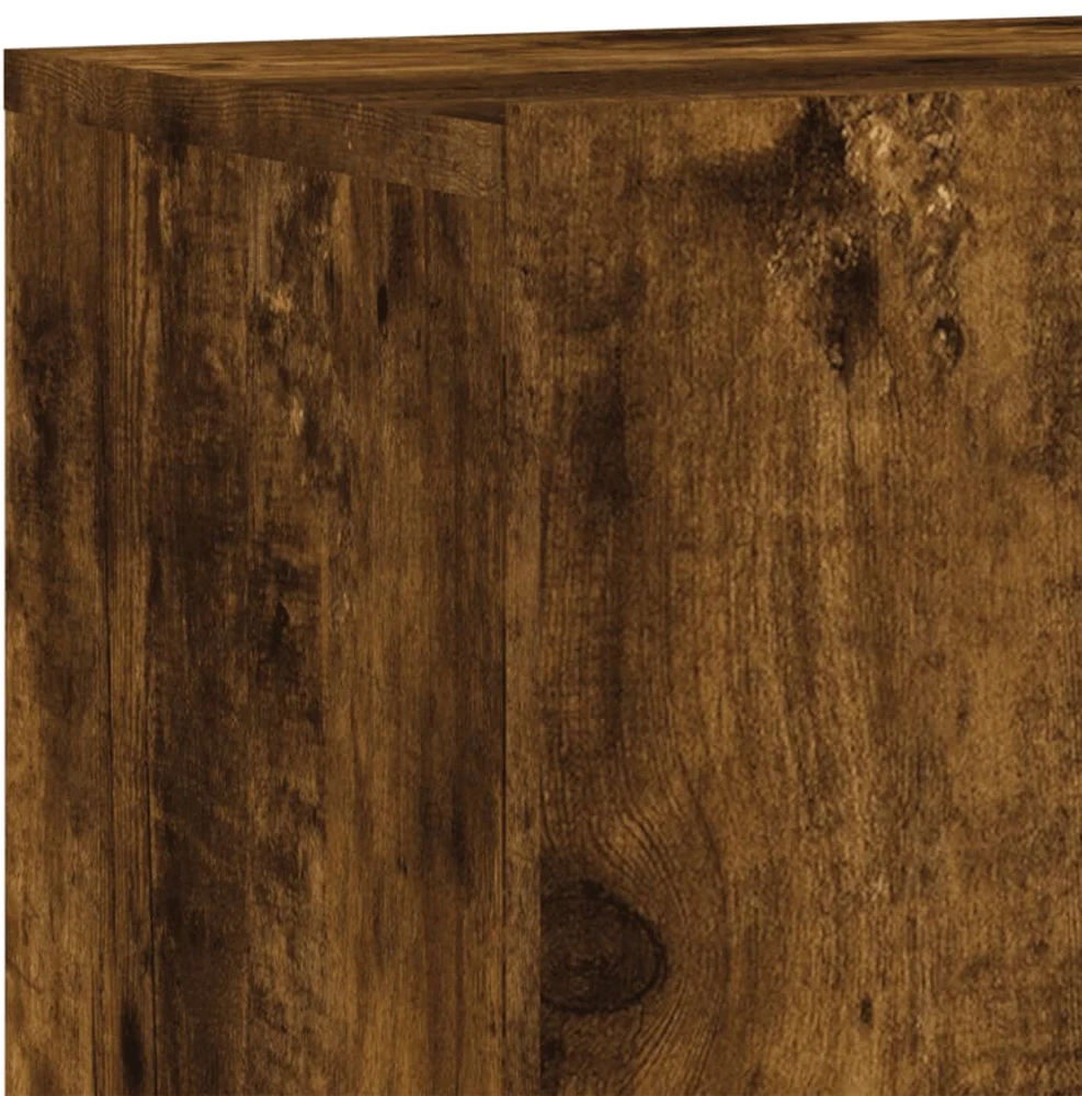 TV staliukas Sieninės TV spintelės, 2vnt., dūminio ąžuolo, 80x30x41cm