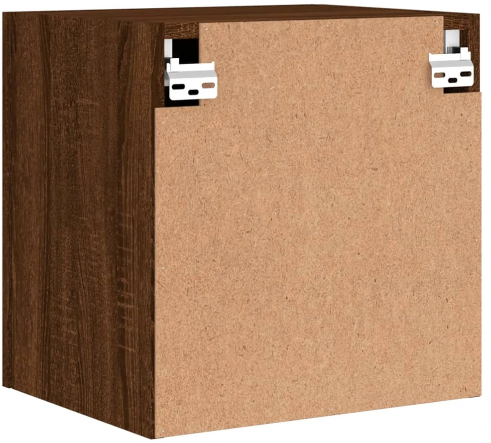 TV staliukas Sieninės TV spintelės, 2vnt., rudos, 40,5x30x40cm, mediena