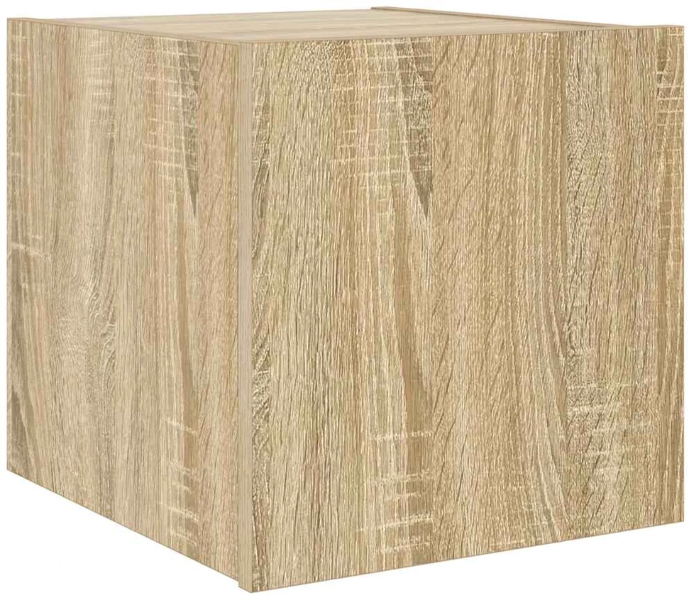 TV staliukas Sieninės TV spintelės su LED, 2vnt., ąžuolo, 30,5x35x30cm