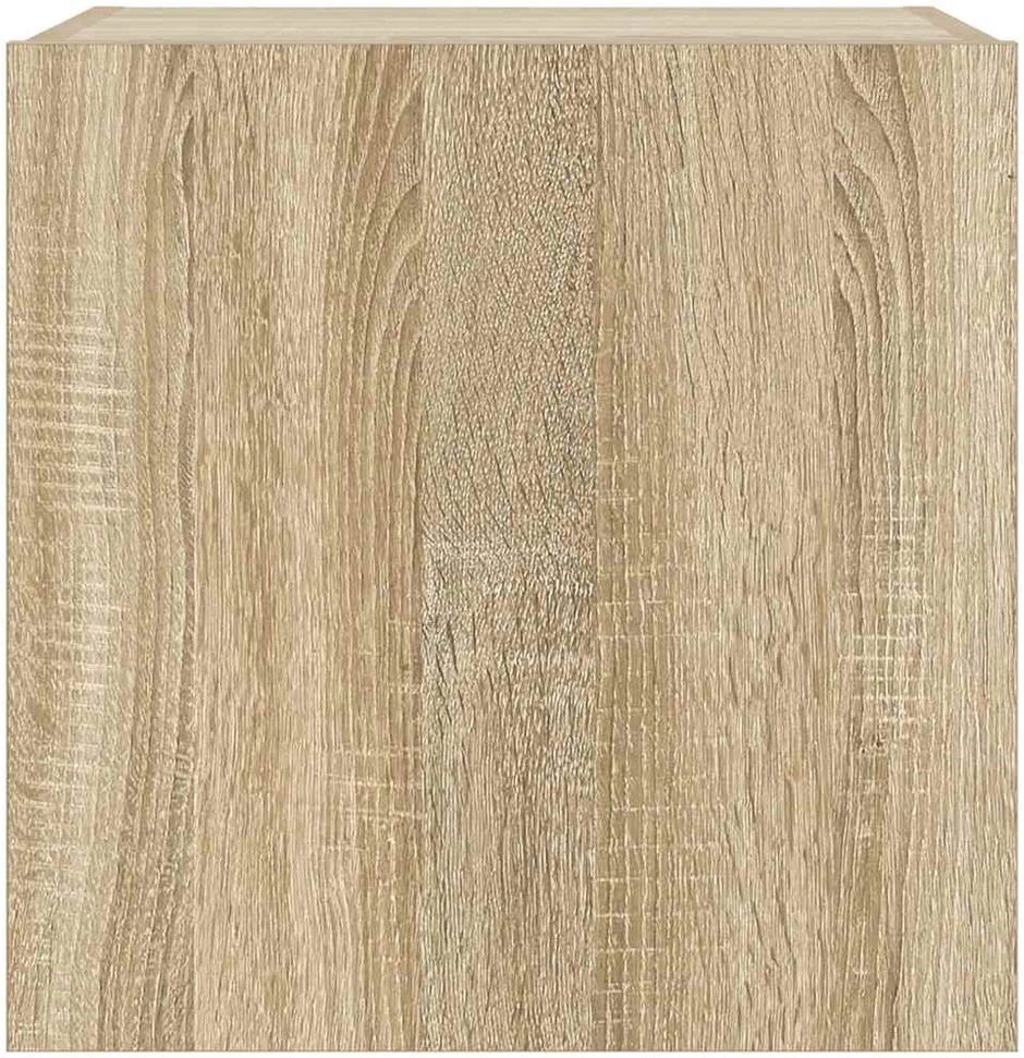 TV staliukas Sieninės TV spintelės su LED, 2vnt., ąžuolo, 40,5x35x40cm