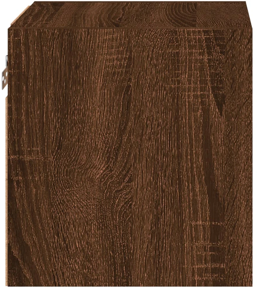 TV staliukas Sieninės TV spintelės su LED, 2vnt., rudos ąžuolo, 30x28,5x30cm