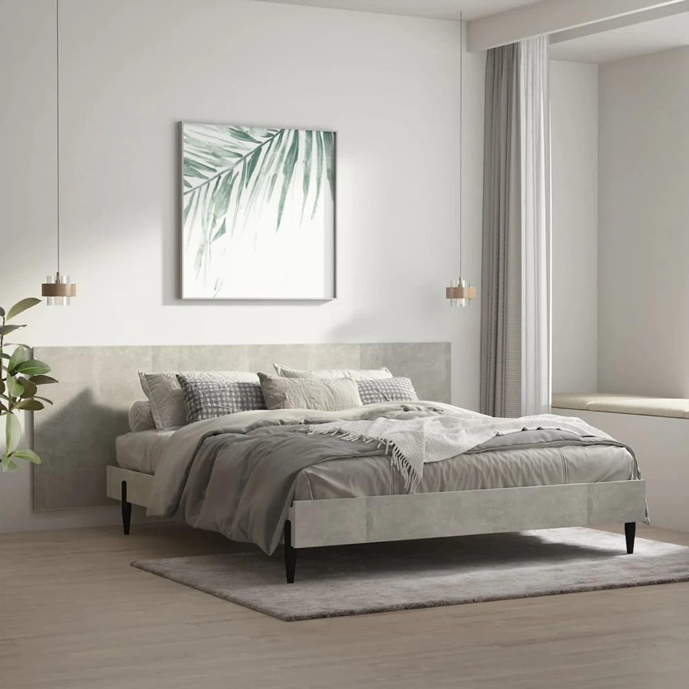 Sieninis galvūgalis, betono pilkas, 240x1,5x80cm, mediena
