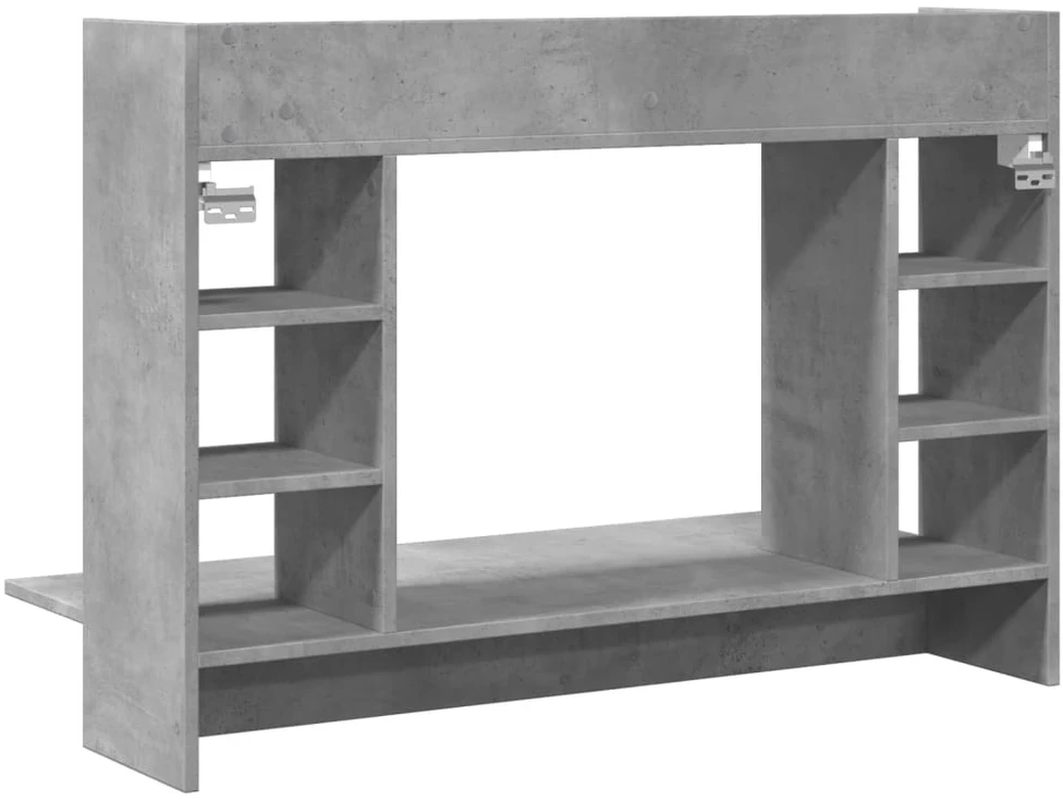 Sieninis rašomasis stalas, betono pilkas, 105x48x75cm, mediena