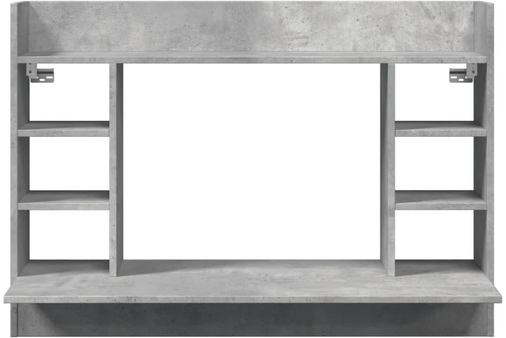 Sieninis rašomasis stalas, betono pilkas, 105x48x75cm, mediena