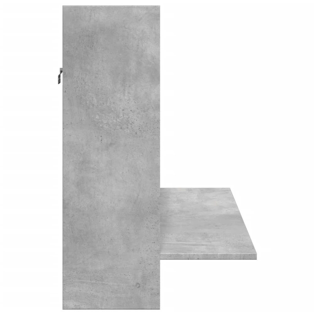 Sieninis rašomasis stalas, betono pilkas, 105x48x75cm, mediena