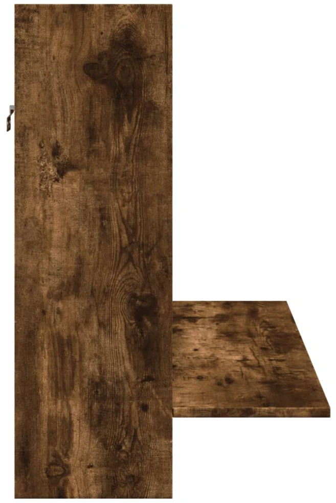 Sieninis rašomasis stalas, dūminio ąžuolo, 105x48x75cm, mediena