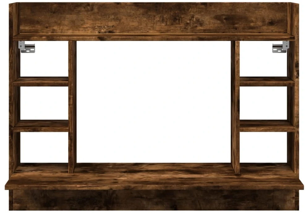 Sieninis rašomasis stalas, dūminio ąžuolo, 105x48x75cm, mediena