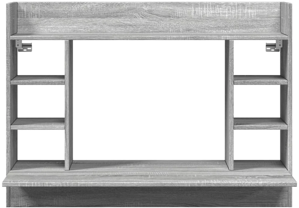Sieninis rašomasis stalas, pilkas ąžuolo, 105x48x75cm, mediena