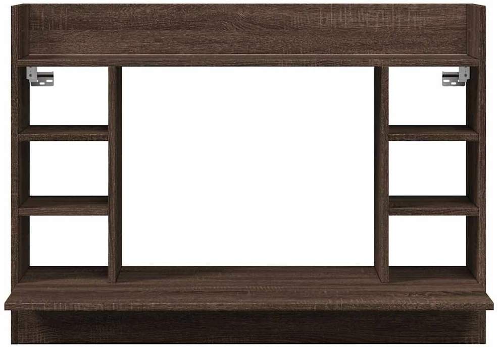 Sieninis rašomasis stalas, rudas ąžuolo, 105x48x75cm, mediena