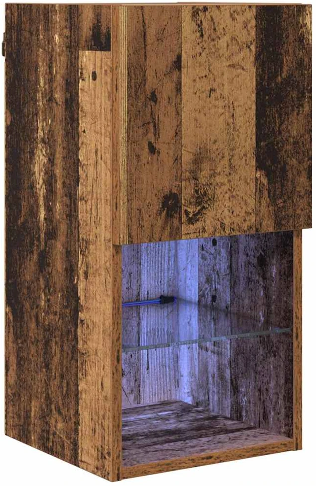 TV staliukas Sieninis televizoriaus stovas 30,5 x 30 x 60 cm Senas medis