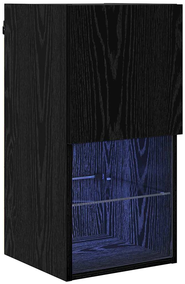 TV staliukas Sieninis televizoriaus stovas 30,5 x 30 x 60 cm Juodas ąžuolas