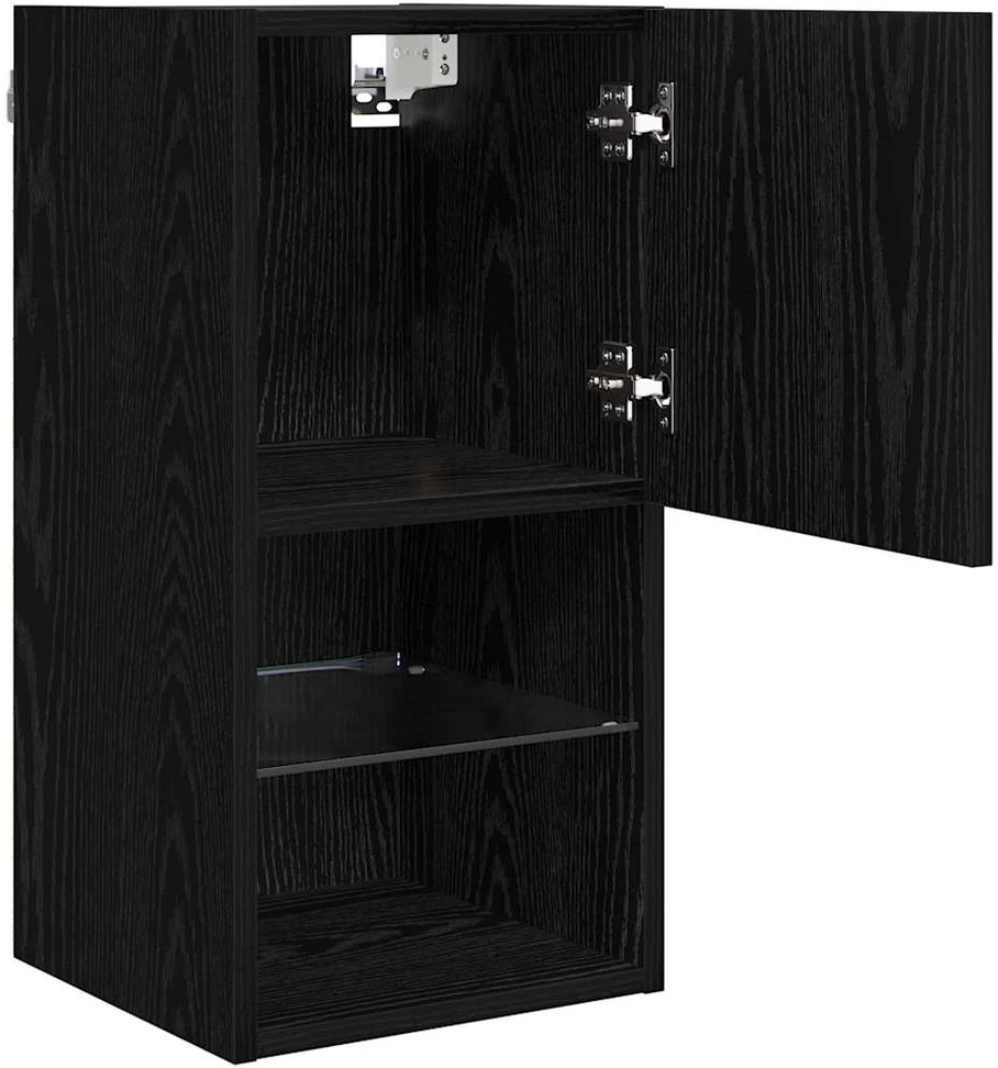 TV staliukas Sieninis televizoriaus stovas 30,5 x 30 x 60 cm Juodas ąžuolas