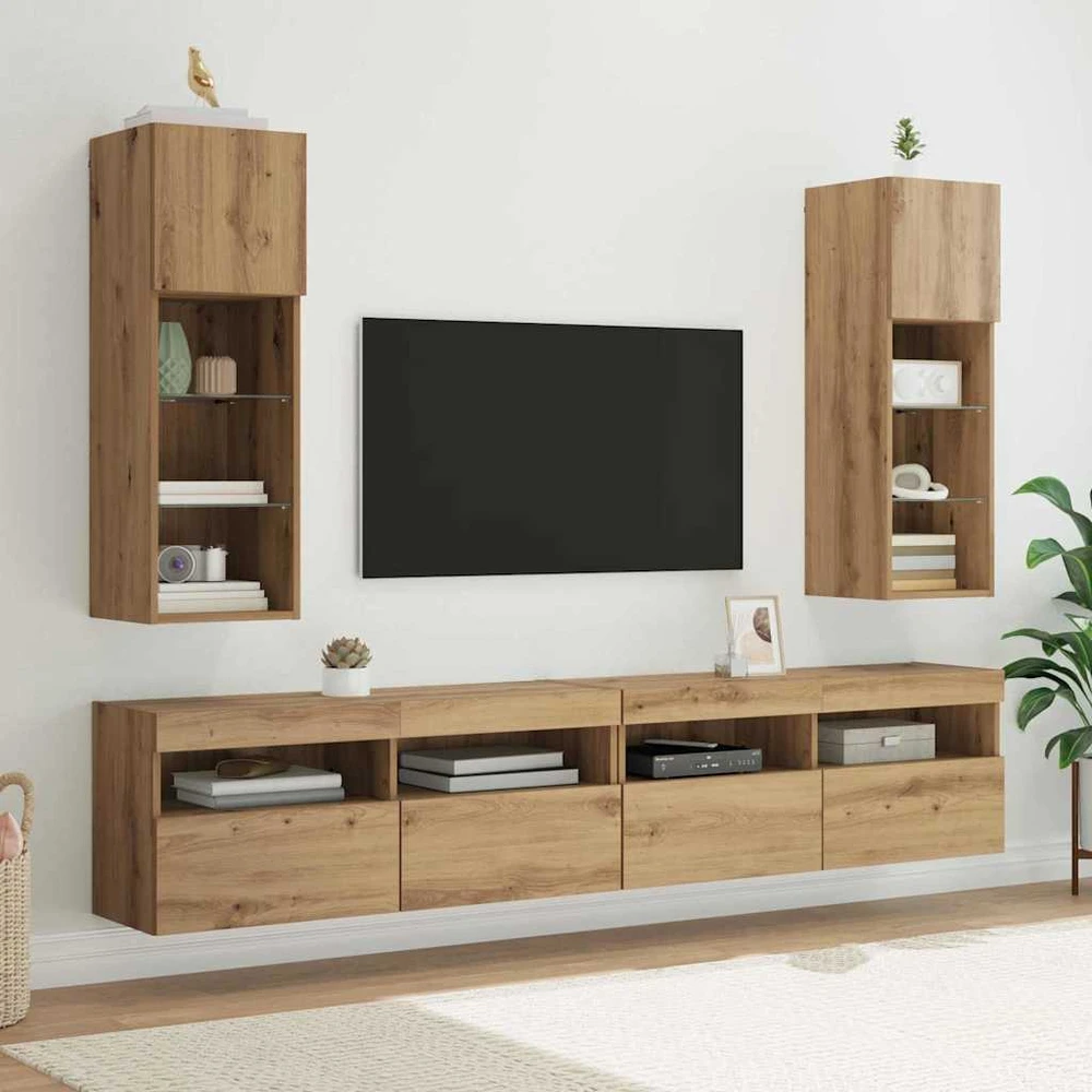 TV staliukas Sieninis televizoriaus stovas 30,5 x 30 x 90 cm