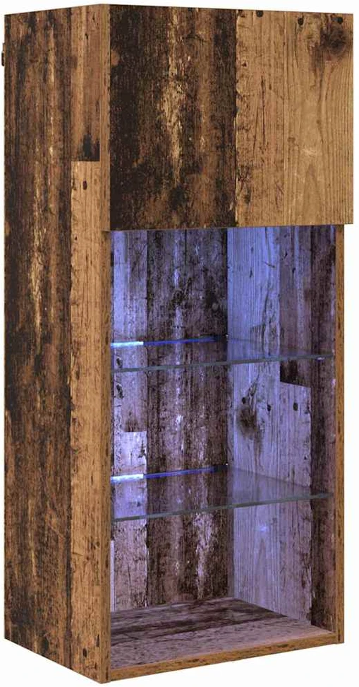 TV staliukas Sieninis televizoriaus stovas 40,5 x 30 x 90 cm Senas medis