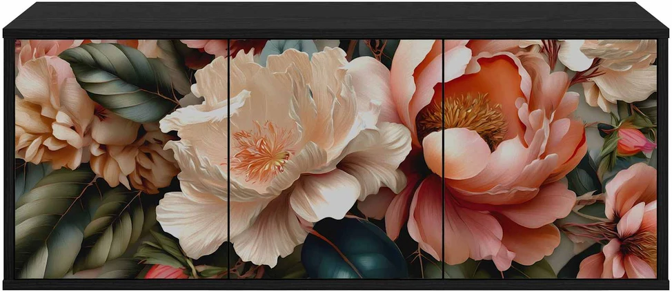 TV staliukas Sieninis televizoriaus stovas BORNE 102 x 33 x 40 cm