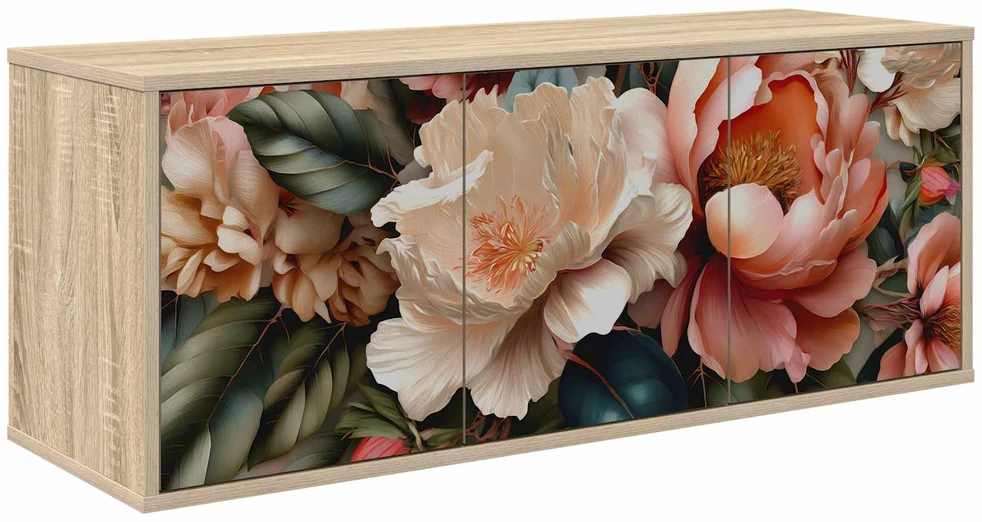 TV staliukas Sieninis televizoriaus stovas BORNE 102 x 33 x 40 cm