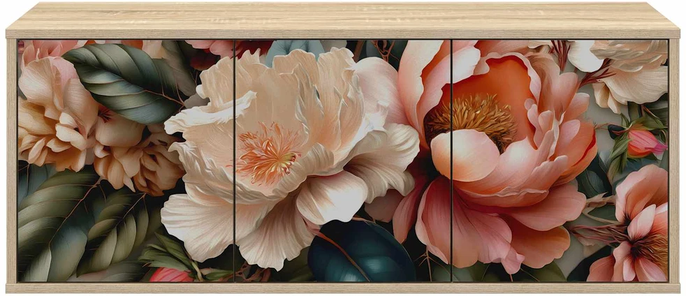 TV staliukas Sieninis televizoriaus stovas BORNE 102 x 33 x 40 cm